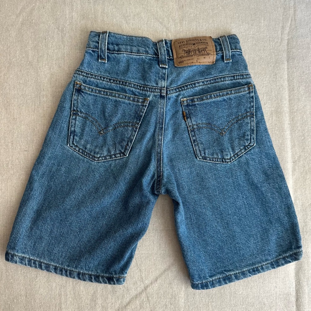 Orange Tab Levi’s Vintage Festival Loose Fit 90s Jorts Boots Girls 6 Regular